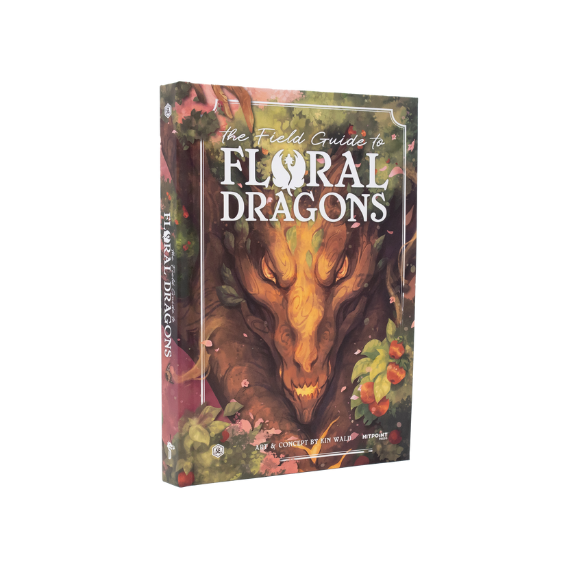 The Field Guide to Floral Dragons hardcover bestiary by Hit Point Press