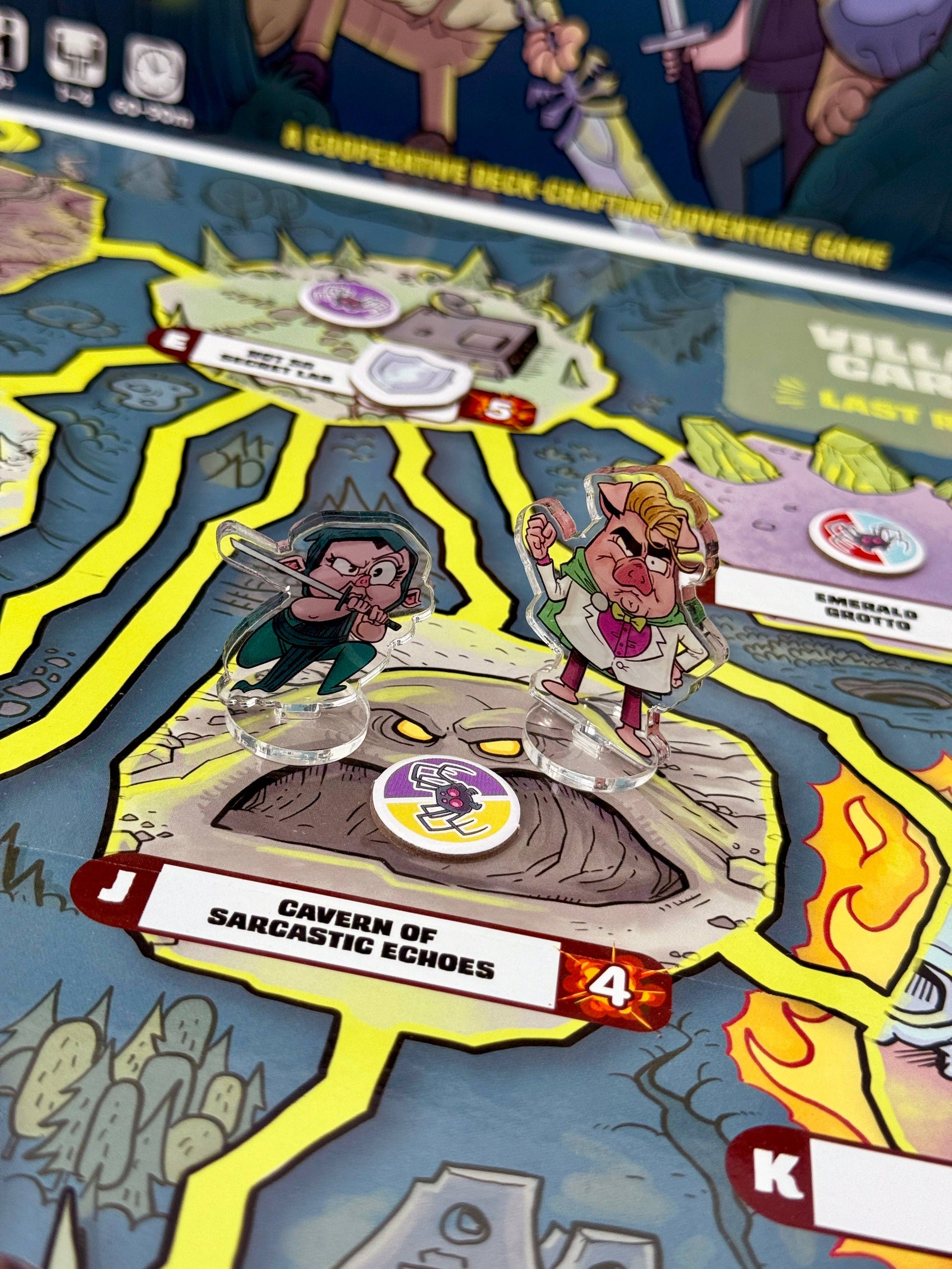 Ham Helsing board game

Fireside Games Ham Helsing

cooperative adventure board game

co-op board game

monster hunting board game

graphic novel board game
cooperative board game with character upgrades

card crafting board game

transparent upgrade cards board game

team-based adventure game

defend locations from minions board game

cooperative strategy game for game night

spooky humorous adventure board game