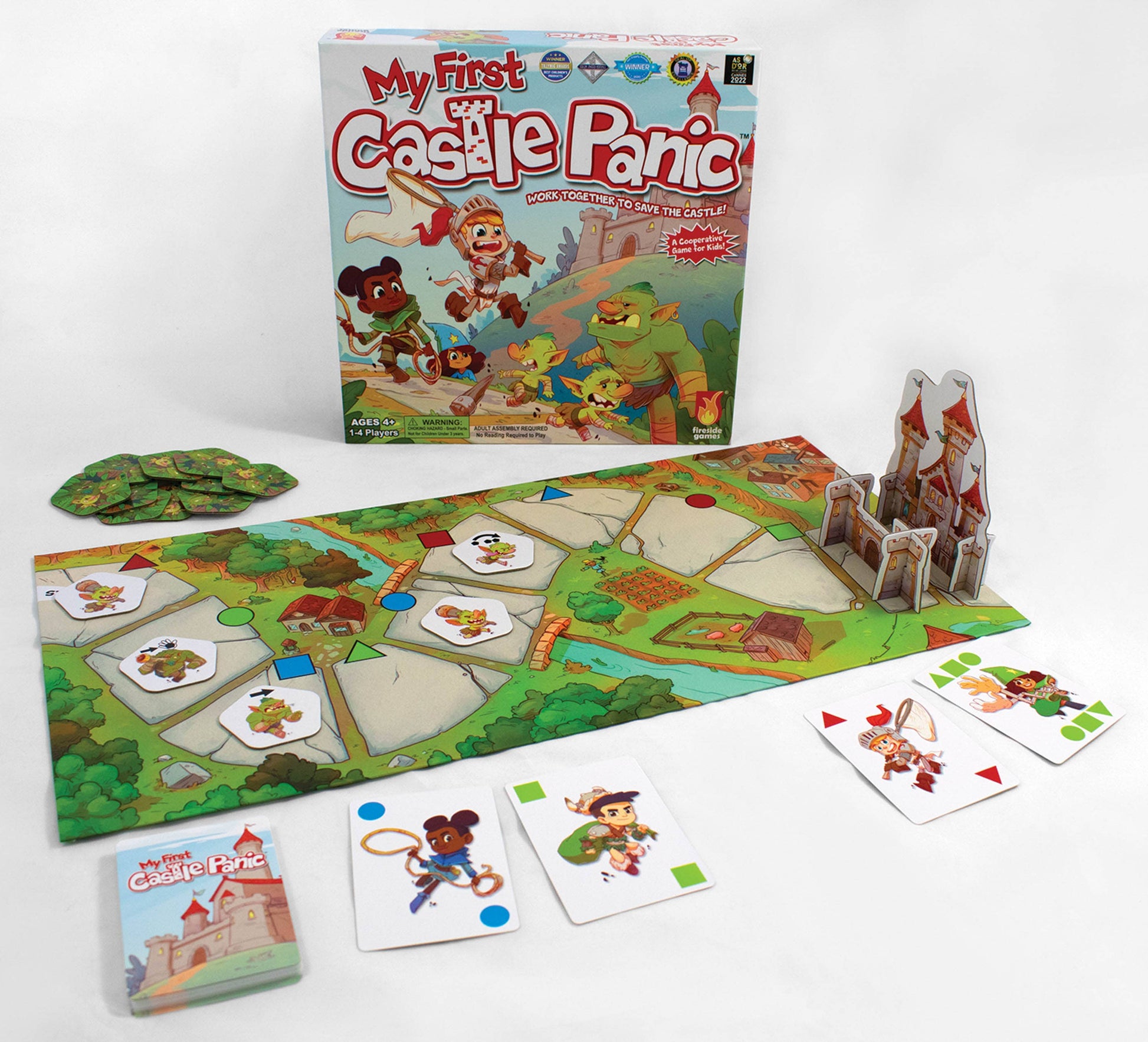 My First Castle Panic board game

Fireside Games My First Castle Panic

preschool board game

cooperative kids board game

no reading required game

color and shape matching game

Long-tail / intent keywords

cooperative preschool game for ages 3+

board game that teaches turn taking

first strategy game for kids

matching and problem solving game for preschoolers

family game night for young kids

screen free gift for preschoolers

easy kids game cooperative play