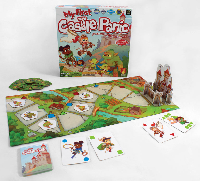 My First Castle Panic board game

Fireside Games My First Castle Panic

preschool board game

cooperative kids board game

no reading required game

color and shape matching game

Long-tail / intent keywords

cooperative preschool game for ages 3+

board game that teaches turn taking

first strategy game for kids

matching and problem solving game for preschoolers

family game night for young kids

screen free gift for preschoolers

easy kids game cooperative play