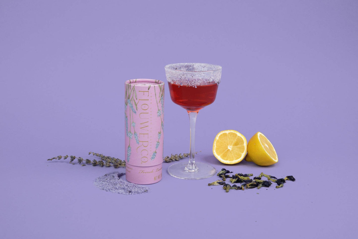 floral finishing sugar, Flouwer Co. cocktail sugar, DnD themed party snacks, potion drink garnish, natural cocktail rim sugar, edible flowers sugar, eco-friendly RPG gift, floral sugar tube for gamers, fantasy-themed baking sugar