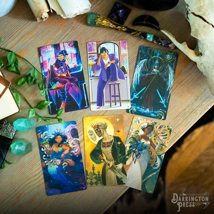 For the Queen storytelling game, Darrington Press narrative game, collaborative roleplaying card game, Critical Role story game, prompt-based RPG, relationship-building card game, 2–6 player storytelling game, quick-start narrative game, immersive roleplay card deck, creative writing tabletop game, card-based worldbuilding game, emotional roleplay experience