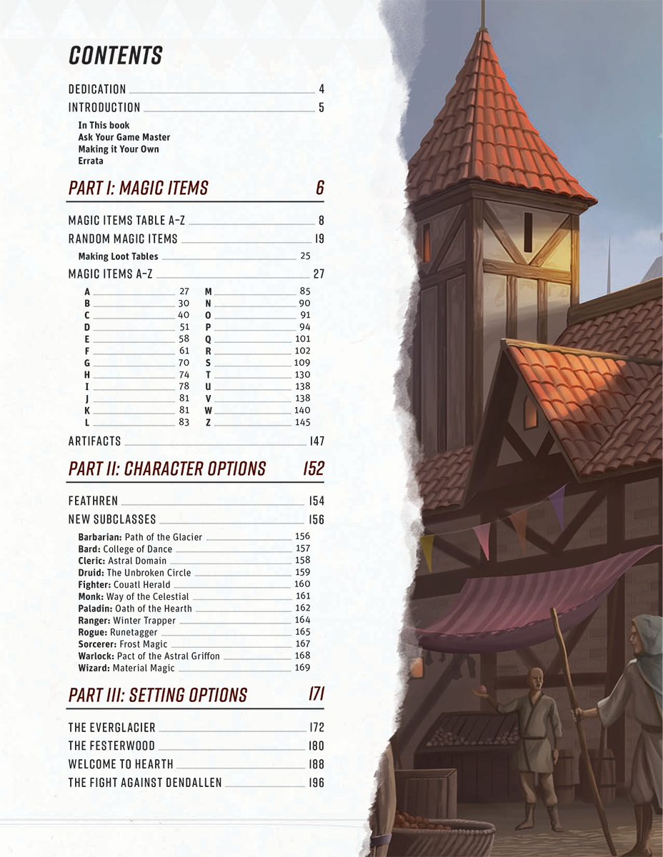 Fifth Edition reference material inside The Griffon's Saddlebag Book One