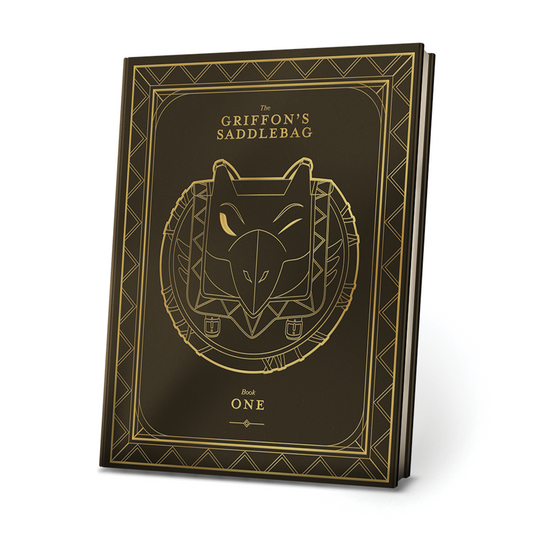 The Griffon's Saddlebag Book One deluxe black and gold leatherette hardcover