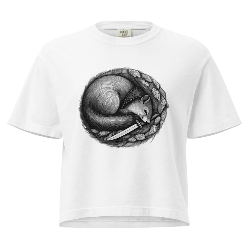 heritage rogue t-shirt, rogue squirrel tee, boxy fit gamer shirt, fantasy character apparel, rogue and rye tee, hops and dagger shirt, relaxed cotton tee, board game night shirt, squirrel rogue design, unisex fantasy tee, vintage wash cotton shirt, cozy gamer t-shirt, oeko-tex cotton tee, rogue and rye original art, tabletop game shirt, soft cotton t-shirt, creative lifestyle shirt, boxy
