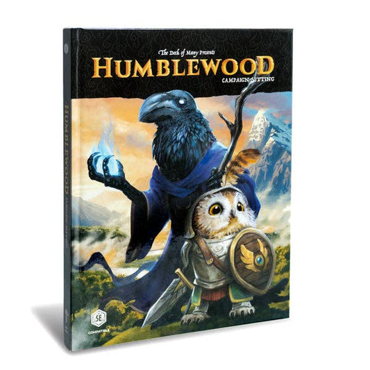 Humblewood campaign setting book, Humblewood hardcover 5e, Hit Point Press Humblewood book, 5e campaign world Everden, Great Tree City Alderheart, birdfolk and humblefolk DnD, new DnD playable races, DnD forest fire adventure, 5e adventures level 1 to 5, Humblewood RPG sourcebook