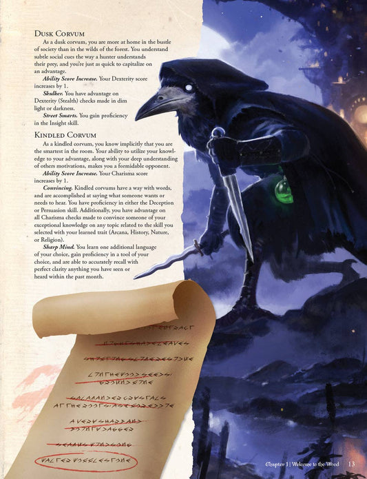 Humblewood campaign setting book, Humblewood hardcover 5e, Hit Point Press Humblewood book, 5e campaign world Everden, Great Tree City Alderheart, birdfolk and humblefolk DnD, new DnD playable races, DnD forest fire adventure, 5e adventures level 1 to 5, Humblewood RPG sourcebook