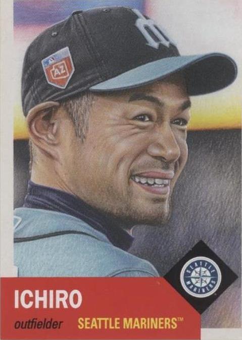 2018 Topps Living Set Ichiro Suzuki #25 PSA 10 2018 Topps Living Set Ichiro Suzuki number 25 trading card graded PSA 10 featuring the Seattle Mariners baseball legend