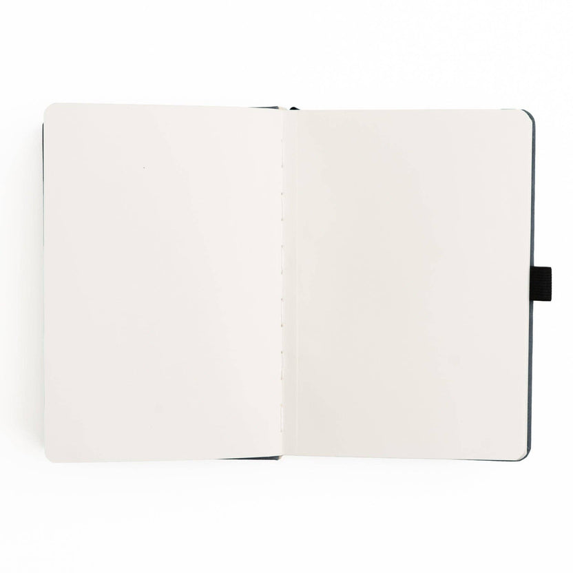 Open Keeper of Bees junk journal album showing blank 180gsm pages