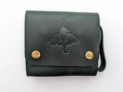 leather dice pouch, DnD potion pouch, cosplay belt pouch, NTSD leather pouch, Ren Faire accessories, dice vial pouch, genuine leather game pouch, foraging pouch, tabletop RPG gear, glass vial dice pouch