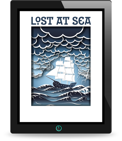 lost at sea solo TTRPG, nautical solo RPG, maritime roleplaying game, seafaring adventure tabletop game, solo journaling RPG sea, survival at sea board game RPG, ocean-themed TTRPG, multiplayer maritime RPG, solo RPG with character sheets, nautical dice roleplaying game