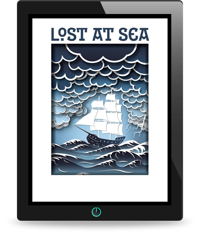 lost at sea solo TTRPG, nautical solo RPG, maritime roleplaying game, seafaring adventure tabletop game, solo journaling RPG sea, survival at sea board game RPG, ocean-themed TTRPG, multiplayer maritime RPG, solo RPG with character sheets, nautical dice roleplaying game