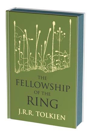 Fellowship of the Ring collectors edition, JRR Tolkien special edition hardcover, Lord of the Rings collector series, stained edges foil stamped Tolkien, Frodo Baggins ring quest, Middle-earth epic fantasy classic, Tolkien gift edition hardcover, HarperCollins collector Tolkien, Rogue & Rye book collection, matching set Tolkien editions.