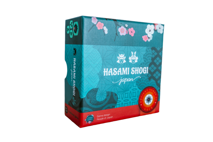 Hasami Shogi game, Hasami Shogi board game, Hasami Shogi Japan, Scissor Chess game, scissor chess board game, Shogi variant game, Japanese abstract strategy game, 2 player strategy game, 2 player board game ages 6 and up, 20 minute strategy game, family strategy board game, classic games collection, LUDOS Collection, LUDOS Asia, volume 1 LUDOS Asia, preserve games of the past, samurai strategy game, capture by sandwiching pieces game, five in a row strategy game, educational strategy game for kids, travel f