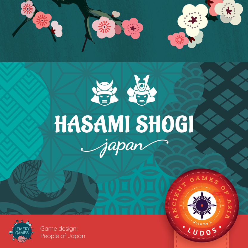 Hasami Shogi game, Hasami Shogi board game, Hasami Shogi Japan, Scissor Chess game, scissor chess board game, Shogi variant game, Japanese abstract strategy game, 2 player strategy game, 2 player board game ages 6 and up, 20 minute strategy game, family strategy board game, classic games collection, LUDOS Collection, LUDOS Asia, volume 1 LUDOS Asia, preserve games of the past, samurai strategy game, capture by sandwiching pieces game, five in a row strategy game, educational strategy game for kids, travel f