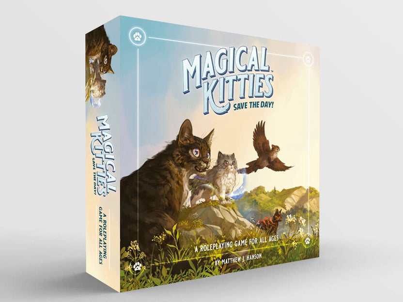 Magical Kitties Save the Day all-ages family tabletop RPG game box