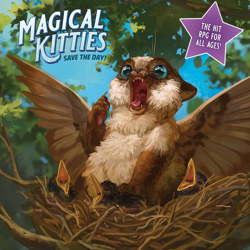 Magical Kitties Save the Day illustrated magical kitty character