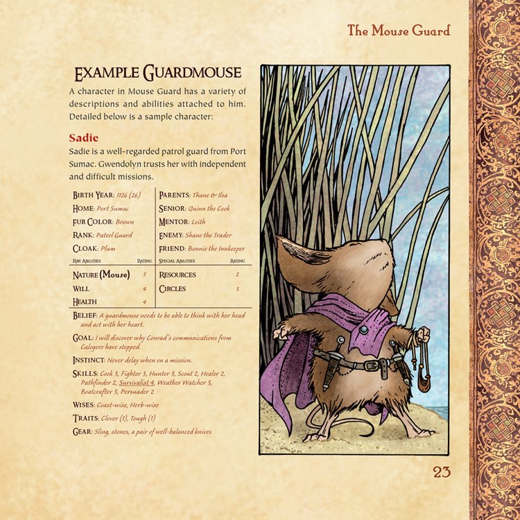 Mouse Guard Roleplaying Game Box Set, 2nd Ed. by David Petersen