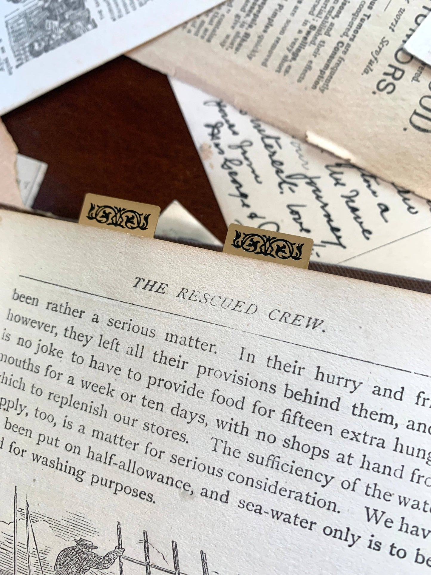 brass page markers, metal bookmarks, mini brass bookmarks, journal accessories, planner bookmarks, reusable bookmarks, aesthetic stationery, brass stationery gifts, book lover gifts, thin metal page markers, sketchbook bookmark set, minimalist bookmark set, golden page tabs, durable metal tabs, vintage-inspired book accessories