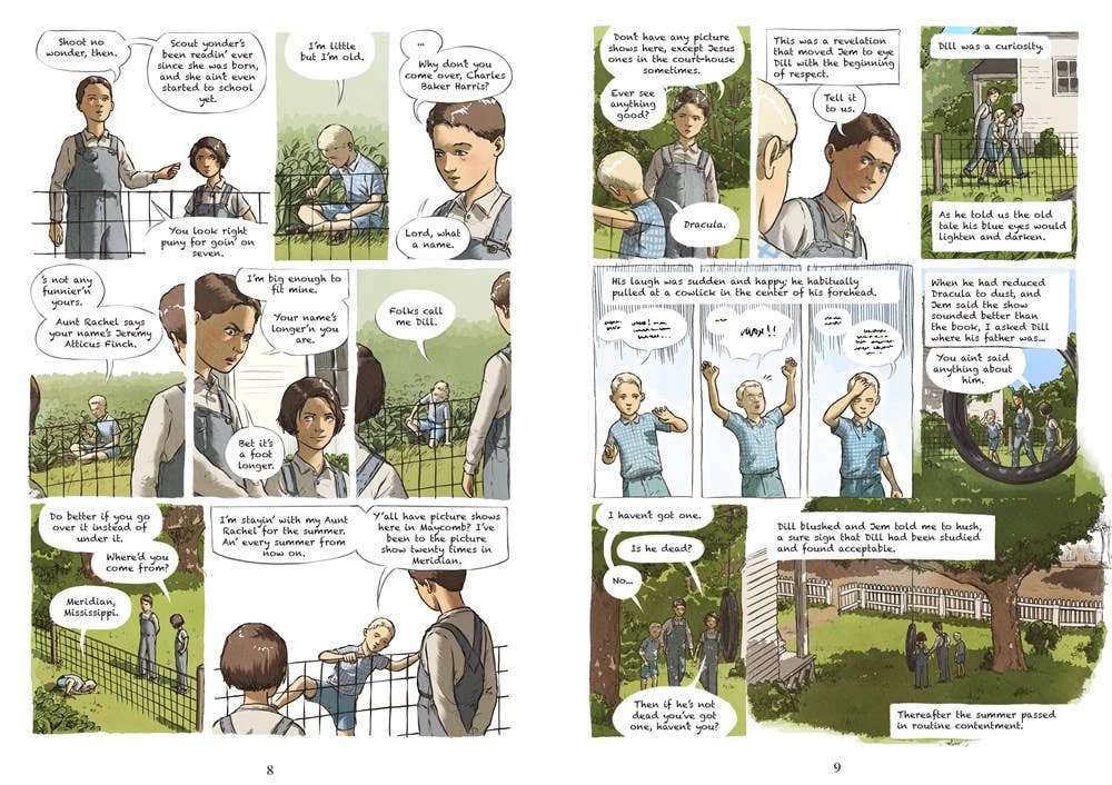 To Kill a Mockingbird graphic novel, Harper Lee graphic adaptation, Fred Fordham illustrator Mockingbird, classic American literature graphic novel, Pulitzer Prize adaptation, Maycomb Alabama illustrated story, YA and adult graphic novel classics, HarperCollins graphic adaptation, classroom edition To Kill a Mockingbird, visual adaptation of classic literature, Rogue & Rye book collection, literary graphic novels for teens and adults.