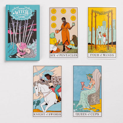 modern witch tarot deck, Lisa Sterle tarot, contemporary tarot cards, feminist tarot deck, inclusive tarot deck, 21st century witchcraft, diverse tarot imagery, modern tarot guidebook, vibrant tarot art, empowering tarot deck, witchy tarot set, tarot for self-discovery, LGBTQ+ inclusive tarot, contemporary archetype tarot, tarot with hardcover guidebook