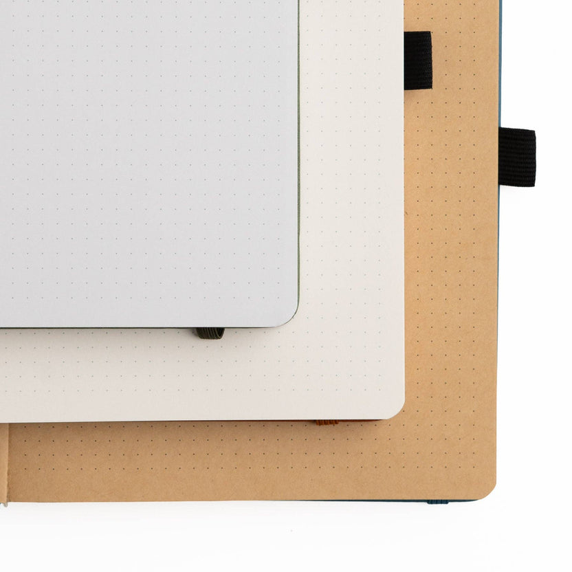 Archer and Olive Moonlit Garden notebook with warm kraft dot grid paper