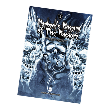 5e horror one-shot, haunted museum D&D adventure, Morbeck's Museum of the Macabre, spooky D&D one-shot, D&D puzzle mystery, 5e horror mystery module, single-session horror adventure, cursed museum RPG, tabletop RPG with suspense and combat, Dungeons & Dragons horror one-shot