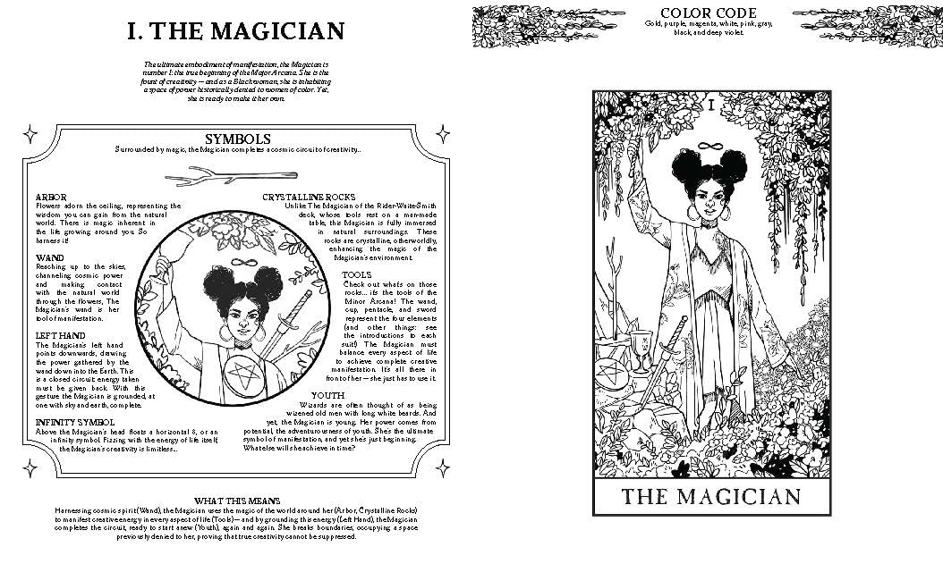 Modern Witch Tarot Coloring Book, by Lisa Sterle