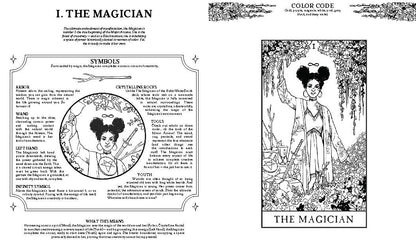 Modern Witch Tarot Coloring Book, by Lisa Sterle