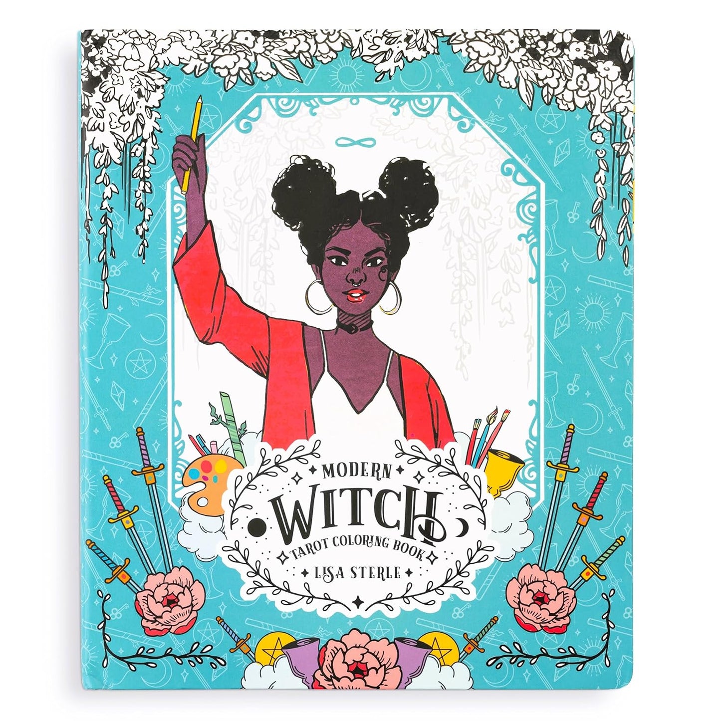 Modern Witch Tarot Coloring Book, by Lisa Sterle