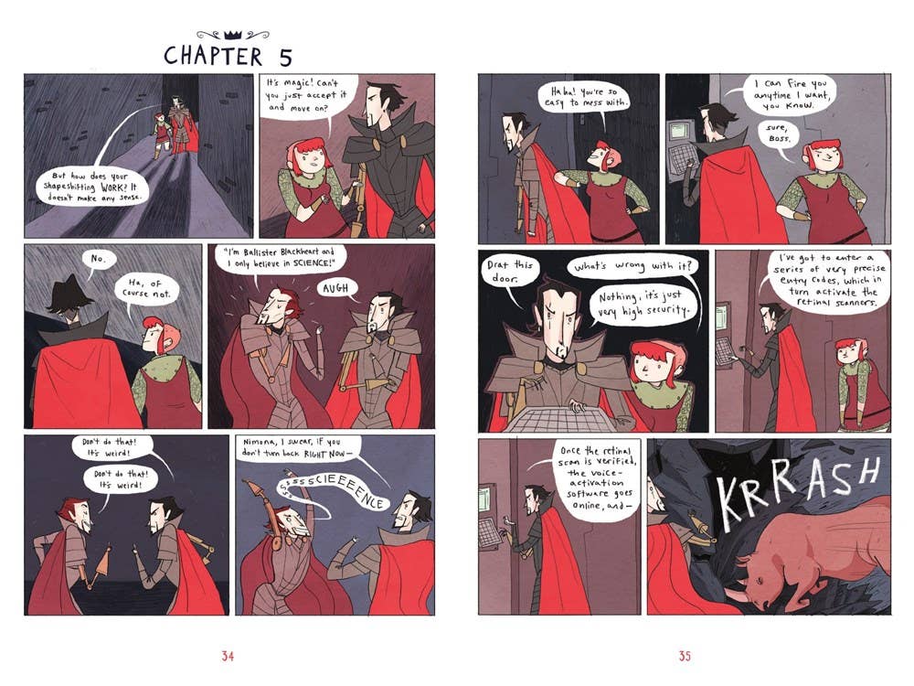 Nimona graphic novel YA fantasy, ND Stevenson anniversary edition, YA comics and graphic novels, queer-friendly graphic novels, fantasy shapeshifter story, humorous fantasy comic, HarperCollins young adult books, villain and sidekick adventure, limited edition Nimona paperback, bestselling YA graphic novels, webcomic adaptation book, Rogue & Rye book collection, LGBTQ+ inclusive fantasy stories, witty irreverent graphic novels, gift-worthy fantasy books