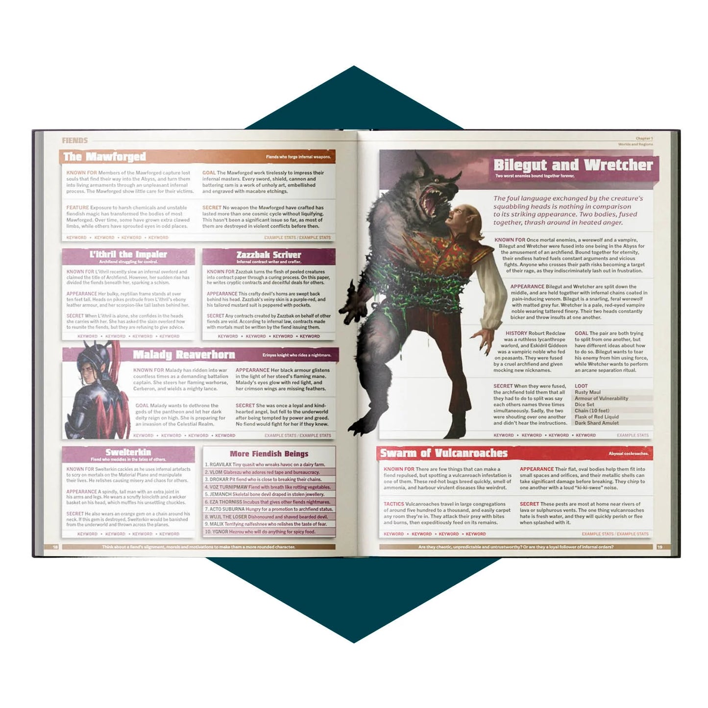 No Place Like Homebrew tabletop RPG worldbuilding book for Dungeons and Dragons. Worldbuilding tools for campaign creation by Roll and Play Press for game masters featuring ready-to-use towns, settlements, monsters, factions, and NPC ideas and encounters for D&D campaigns. 