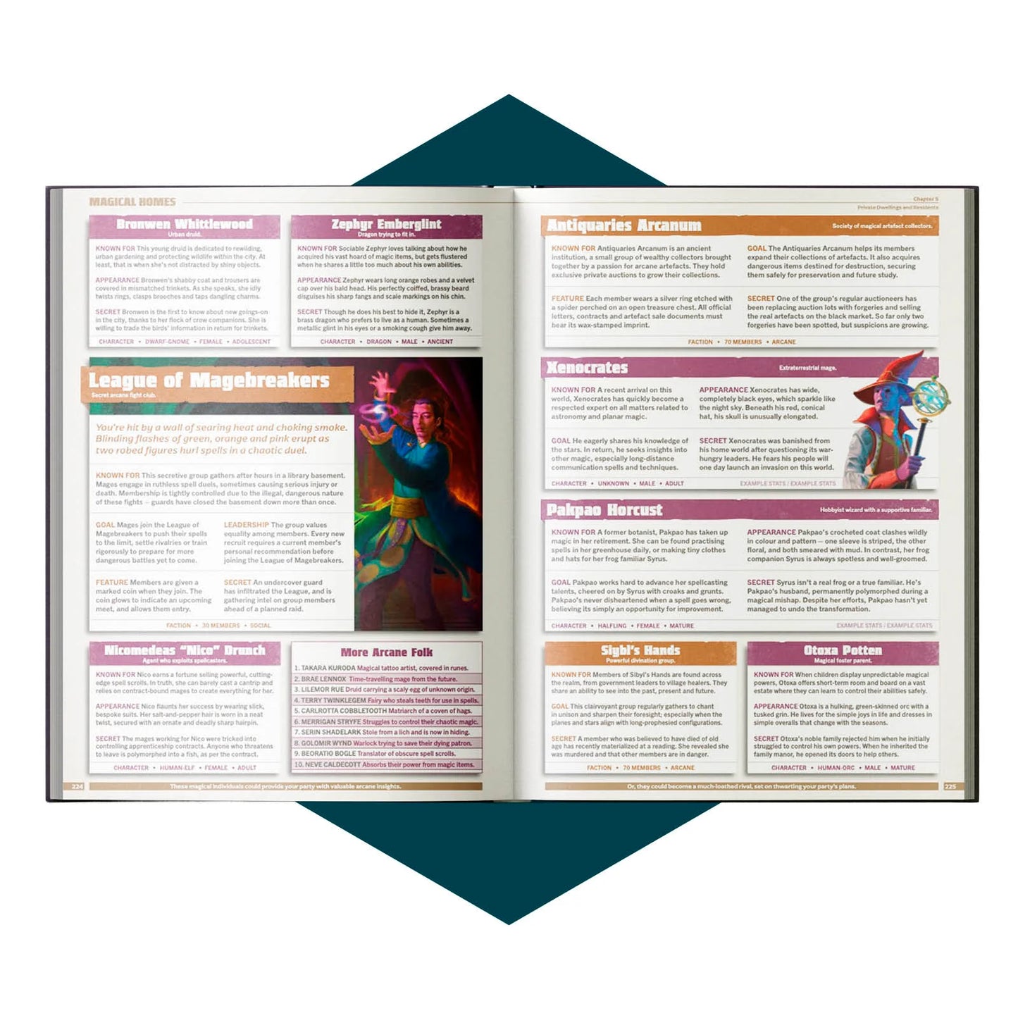 No Place Like Homebrew tabletop RPG worldbuilding book for Dungeons and Dragons. Worldbuilding tools for campaign creation by Roll and Play Press for game masters featuring ready-to-use towns, settlements, monsters, factions, and NPC ideas and encounters for D&D campaigns. 