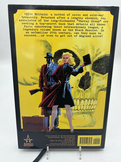 Preowned Like New hardcover edition of The League of Extraordinary Gentlemen: The Black Dossier by Alan Moore and Kevin O’Neill. This premium-format graphic novel is known for its inventive “dossier” presentation and collectible design, including a 3-D section in many editions. A great pick for fans of literary mashups, steampunk/alt-history comics, and high-design graphic novel hardcovers.
