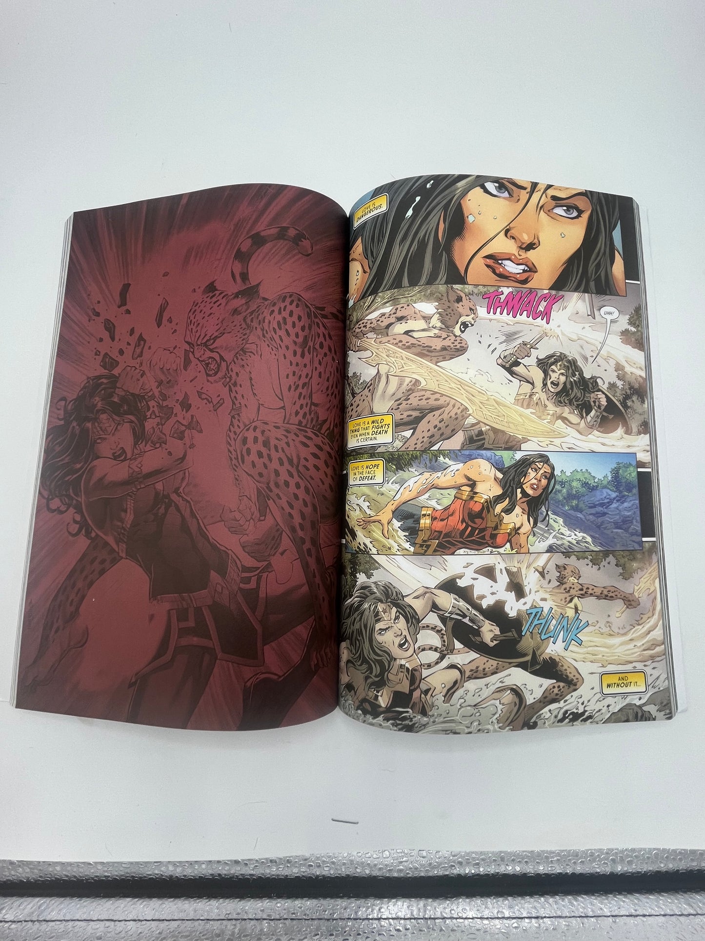 Preowned Excellent copy of Wonder Woman, Vol. 3: Loveless (DC), written by G. Willow Wilson with art by Jesús Merino, Aaron Derenick, and Xermanico. Collects Wonder Woman #74–81. A strong modern Wonder Woman volume with character-driven storytelling and accessible continuity. Slight cover waviness from gentle reading; otherwise clean, solid, and close to like new.