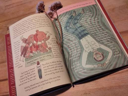 Interior spread from On Tyranny: Graphic Edition showcasing conceptual collage artwork and visual storytelling based on Timothy Snyder's bestselling book.