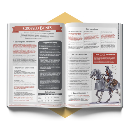 one-shot DnD adventures, low-prep D&D modules, D&D 5E one-shots, beginner-friendly RPG campaigns, quick DnD sessions, fantasy RPG adventures, 5E adventures levels 1–8, legendary tier D&D quests, game night DnD ideas, dungeon master tools, spontaneous tabletop RPG content, fast D&D campaign prep