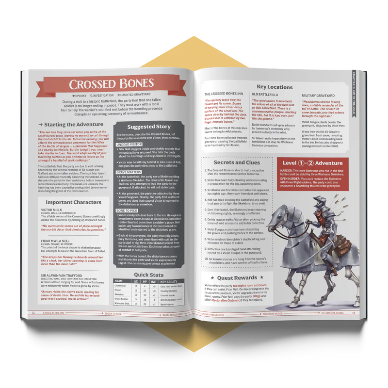 one-shot DnD adventures, low-prep D&D modules, D&D 5E one-shots, beginner-friendly RPG campaigns, quick DnD sessions, fantasy RPG adventures, 5E adventures levels 1–8, legendary tier D&D quests, game night DnD ideas, dungeon master tools, spontaneous tabletop RPG content, fast D&D campaign prep