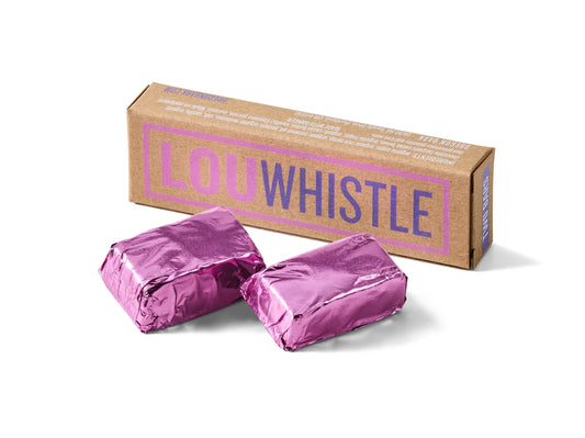 Oregon Bark Lou Whistle, molasses pecan chew candy, pecan pie candy in dark chocolate, chewy pecan chocolate candy, molasses dark chocolate candy, vegan dark chocolate candy, gluten free candy box, Portland Oregon handmade candy, artisan candy Portland, small batch vegan candy, plastic free packaged candy, sustainable candy gift, dairy free pecan candy, chewy candy covered in dark chocolate, pecan molasses chocolate chew, two bars per box candy, boxed candy gift, coffee pairing candy, chai pairing candy, bo