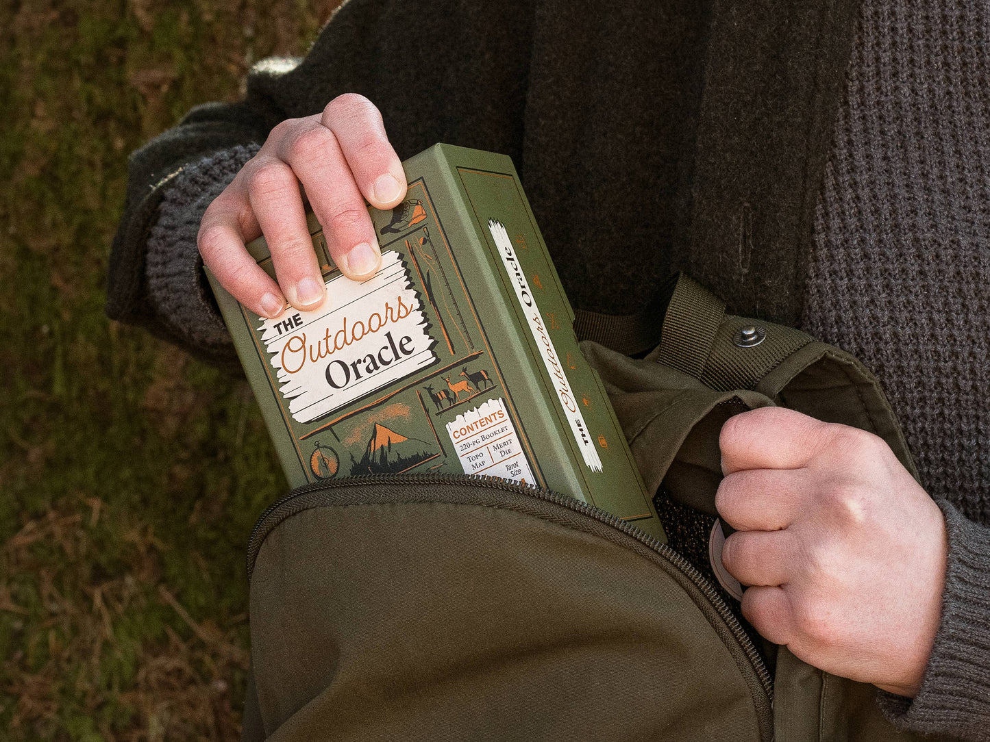 Outdoors Oracle deck, nature oracle cards, storytelling oracle deck, introspection card deck, Portland illustrators, A Nature Unknown, narrative journal deck, wilderness oracle, unique gift for nature lovers, indie oracle deck, Oregon makers