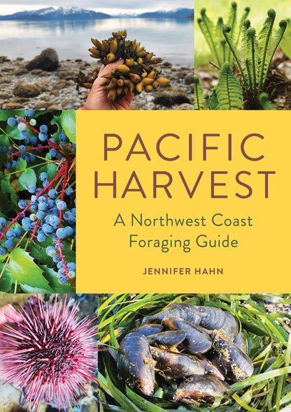 pacific harvest foraging guide, northwest coast edible plants, jennifer hahn foraging book, coastal foraging pacific northwest, wild food recipes northwest, edible seaweeds and beach greens, mushroom and berry foraging, sustainable wild harvesting book, coastal edible plant identification, foraging book with recipes, shellfish foraging guide, wild food cookbook, pnw foraging manual, edible species field guide, northwest foraging with photos