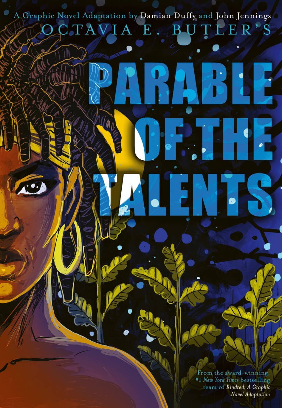 Parable of the Talents graphic novel, Octavia Butler graphic novel adaptation, ABRAMS Books Octavia Butler, dystopian graphic novel sequel, Earthseed saga graphic novels, Damian Duffy John Jennings adaptation, Parable of the Talents illustrated edition, Octavia E. Butler comics, literary graphic adaptations, sci-fi graphic novels for adults, speculative fiction gift ideas, visionary sci-fi classics, companion to Parable of the Sower, Butler graphic novel trilogy, inclusive publishers, Rogue & Rye book colle