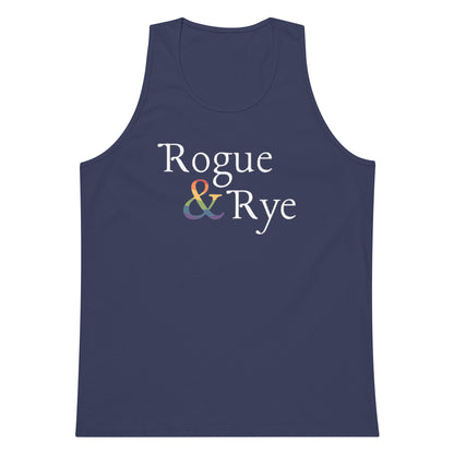 and pride tank top, premium lgbtq tank, inclusive pride apparel, rogue and rye pride collection, queer and strong tank, soft cotton pride tank, sleeveless inclusive shirt, lgbtq movement wear, outright international donation, love without limits tank, roomy fit pride tank, gender inclusive pride gear, drop armhole tank, midweight cotton tank, pride activewear, complex identity pride shirt, rogue and rye tank top