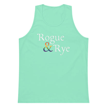 and pride tank top, premium lgbtq tank, inclusive pride apparel, rogue and rye pride collection, queer and strong tank, soft cotton pride tank, sleeveless inclusive shirt, lgbtq movement wear, outright international donation, love without limits tank, roomy fit pride tank, gender inclusive pride gear, drop armhole tank, midweight cotton tank, pride activewear, complex identity pride shirt, rogue and rye tank top