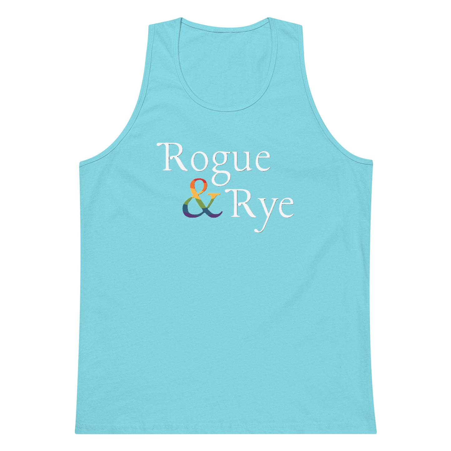 and pride tank top, premium lgbtq tank, inclusive pride apparel, rogue and rye pride collection, queer and strong tank, soft cotton pride tank, sleeveless inclusive shirt, lgbtq movement wear, outright international donation, love without limits tank, roomy fit pride tank, gender inclusive pride gear, drop armhole tank, midweight cotton tank, pride activewear, complex identity pride shirt, rogue and rye tank top