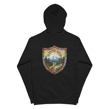 Pride zip hoodie, LGBTQIA+ sweatshirt, queer pride hoodie, bold message hoodie, support love sweatshirt, rainbow pride apparel, gender-neutral pride clothing, activist hoodie, solidarity apparel, LGBTQ rights gear, ally pride wear, expressive hoodie, fleece zip-up, jersey-lined hood, cotton face hoodie, durable sweatshirt, cozy pride wear, ethically made hoodie, made-to-order gear, Outright International, inclusive fashion brand.