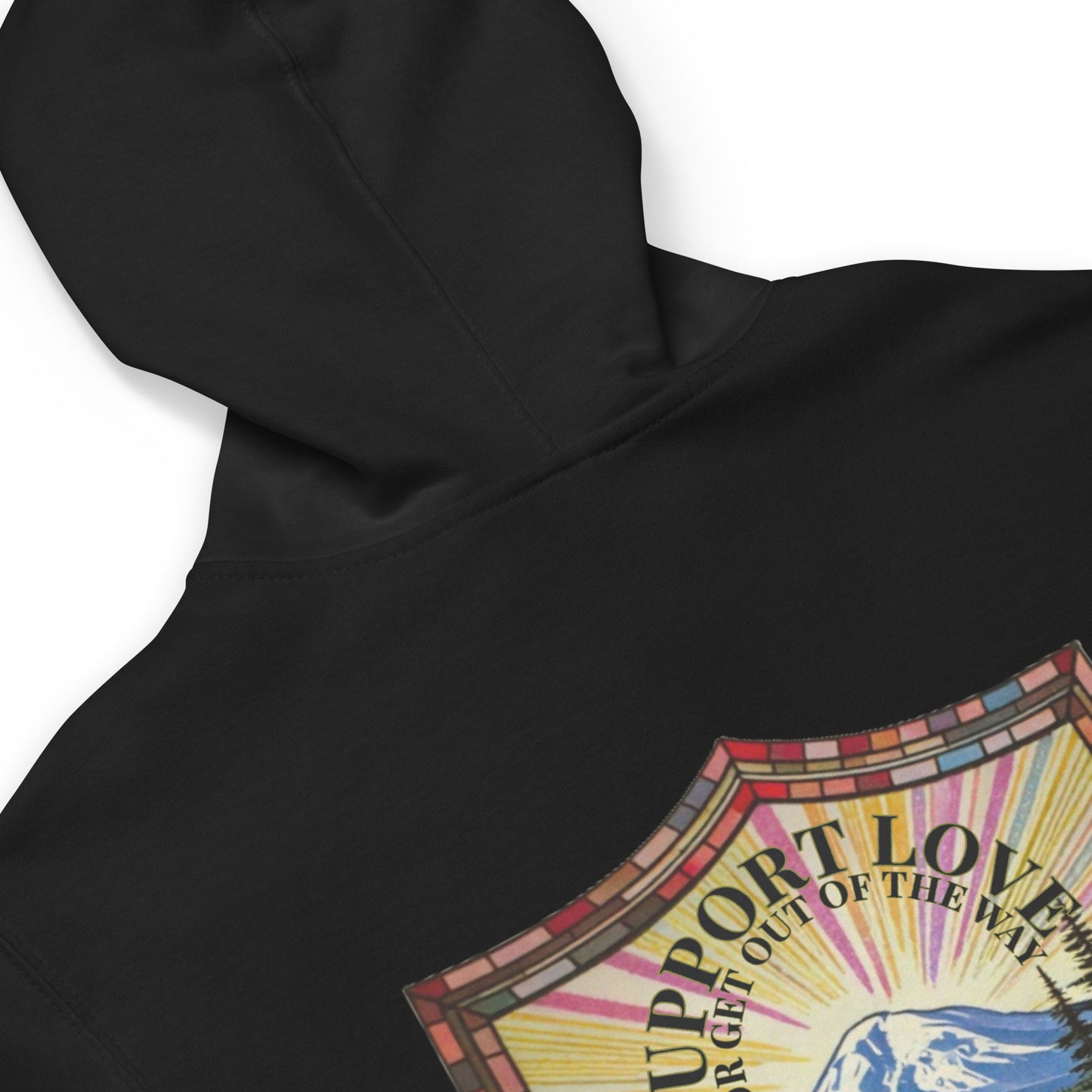 Pride zip hoodie, LGBTQIA+ sweatshirt, queer pride hoodie, bold message hoodie, support love sweatshirt, rainbow pride apparel, gender-neutral pride clothing, activist hoodie, solidarity apparel, LGBTQ rights gear, ally pride wear, expressive hoodie, fleece zip-up, jersey-lined hood, cotton face hoodie, durable sweatshirt, cozy pride wear, ethically made hoodie, made-to-order gear, Outright International, inclusive fashion brand.