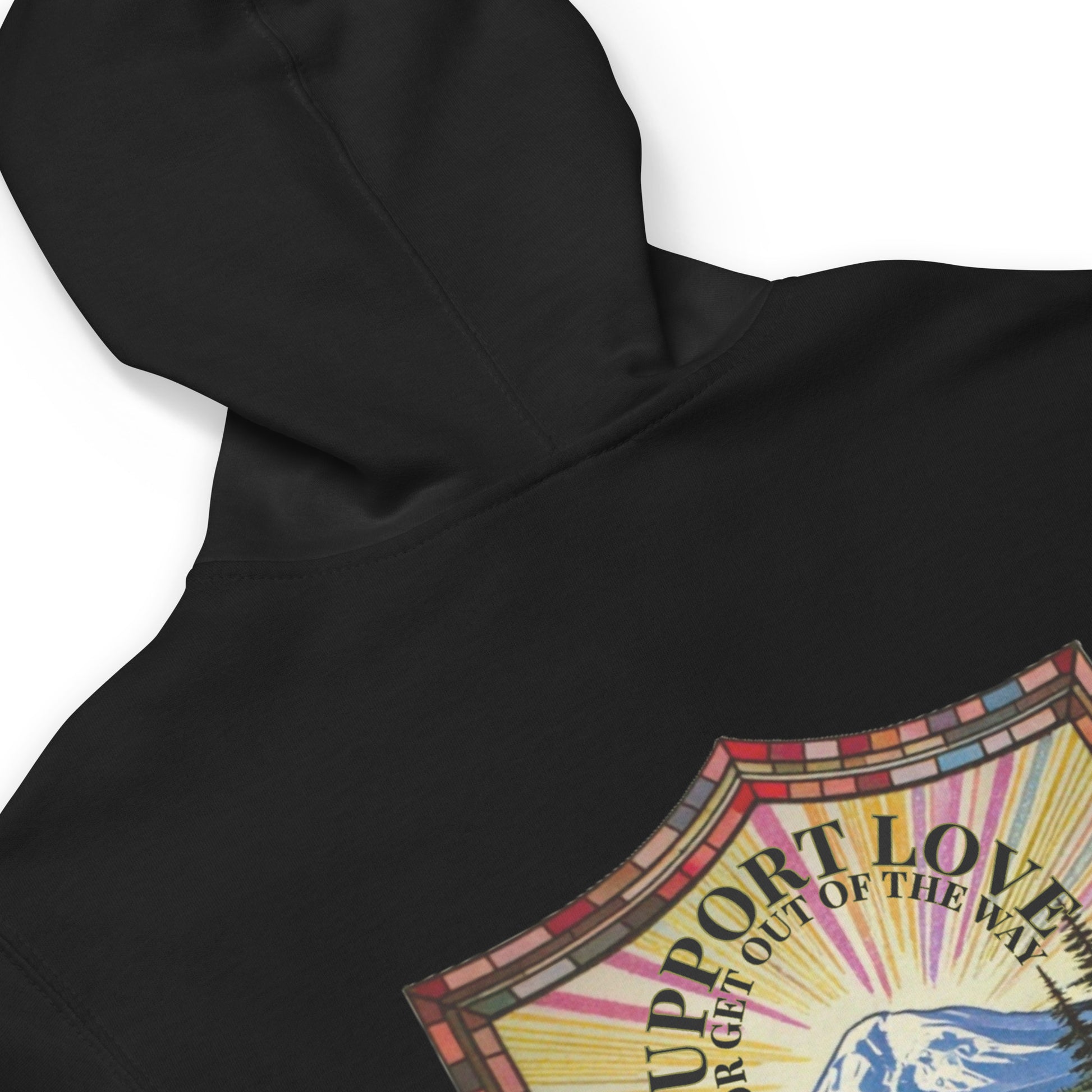 Pride zip hoodie, LGBTQIA+ sweatshirt, queer pride hoodie, bold message hoodie, support love sweatshirt, rainbow pride apparel, gender-neutral pride clothing, activist hoodie, solidarity apparel, LGBTQ rights gear, ally pride wear, expressive hoodie, fleece zip-up, jersey-lined hood, cotton face hoodie, durable sweatshirt, cozy pride wear, ethically made hoodie, made-to-order gear, Outright International, inclusive fashion brand.