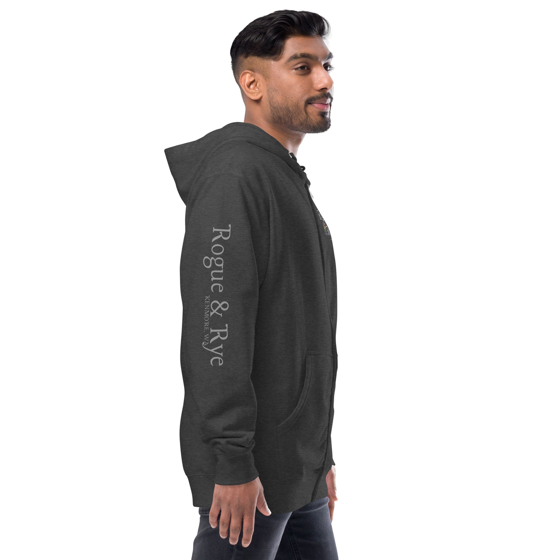 Pride zip hoodie, LGBTQIA+ sweatshirt, queer pride hoodie, bold message hoodie, support love sweatshirt, rainbow pride apparel, gender-neutral pride clothing, activist hoodie, solidarity apparel, LGBTQ rights gear, ally pride wear, expressive hoodie, fleece zip-up, jersey-lined hood, cotton face hoodie, durable sweatshirt, cozy pride wear, ethically made hoodie, made-to-order gear, Outright International, inclusive fashion brand.