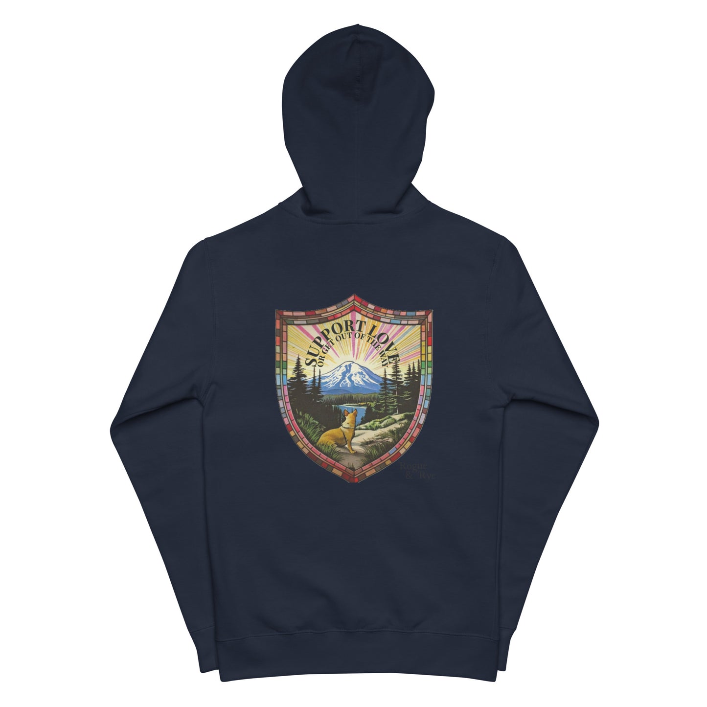 Pride zip hoodie, LGBTQIA+ sweatshirt, queer pride hoodie, bold message hoodie, support love sweatshirt, rainbow pride apparel, gender-neutral pride clothing, activist hoodie, solidarity apparel, LGBTQ rights gear, ally pride wear, expressive hoodie, fleece zip-up, jersey-lined hood, cotton face hoodie, durable sweatshirt, cozy pride wear, ethically made hoodie, made-to-order gear, Outright International, inclusive fashion brand